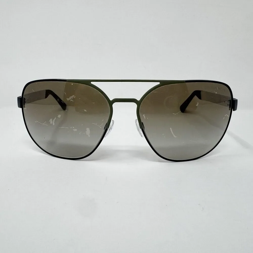Emporio Armani EA2064 3225/8E Sunglasses 62-16-130 Aviator Black Silver